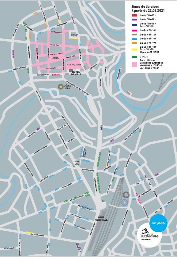 Zones de livraison - plan fournisseurs