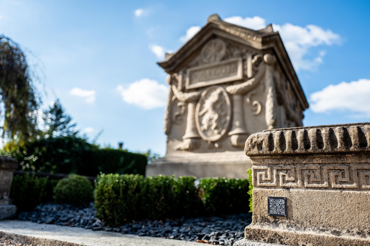 Monument funéraire QR Code