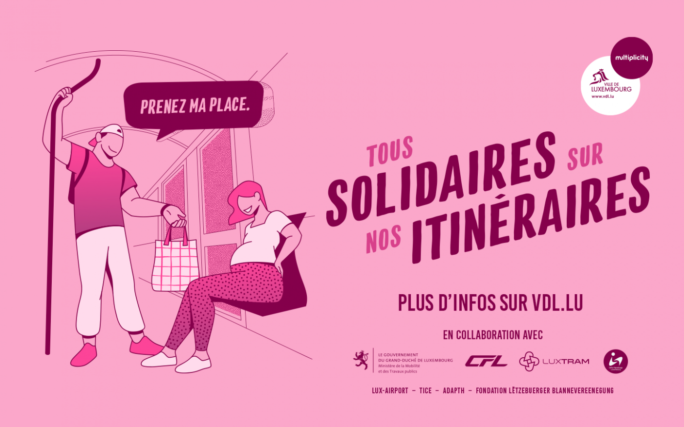 Affiche tous solidaires sur nos itinéraires 2022