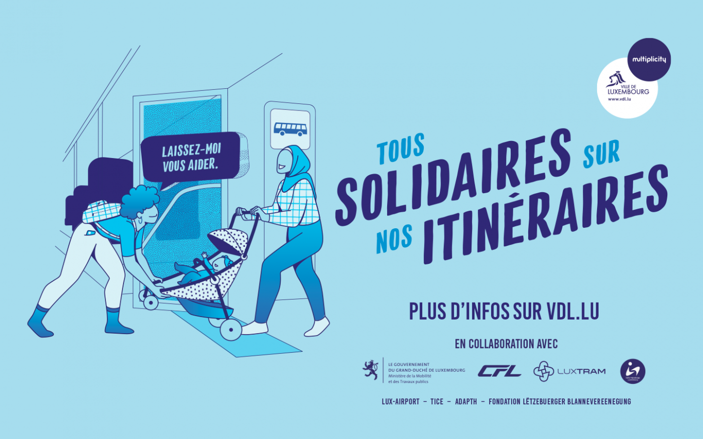 Affiche tous solidaires sur nos itinéraires 2022