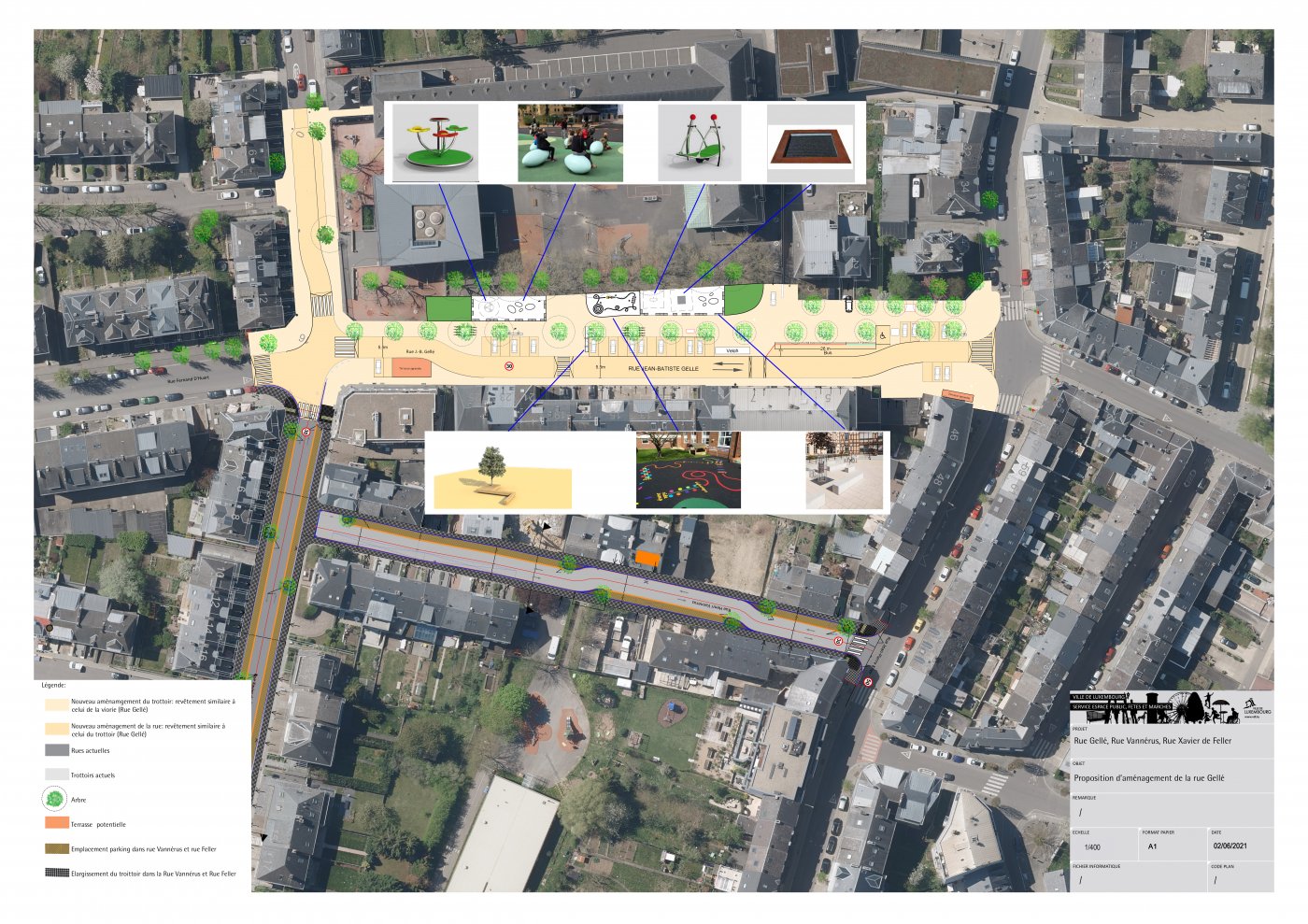 Plan rue Gellé