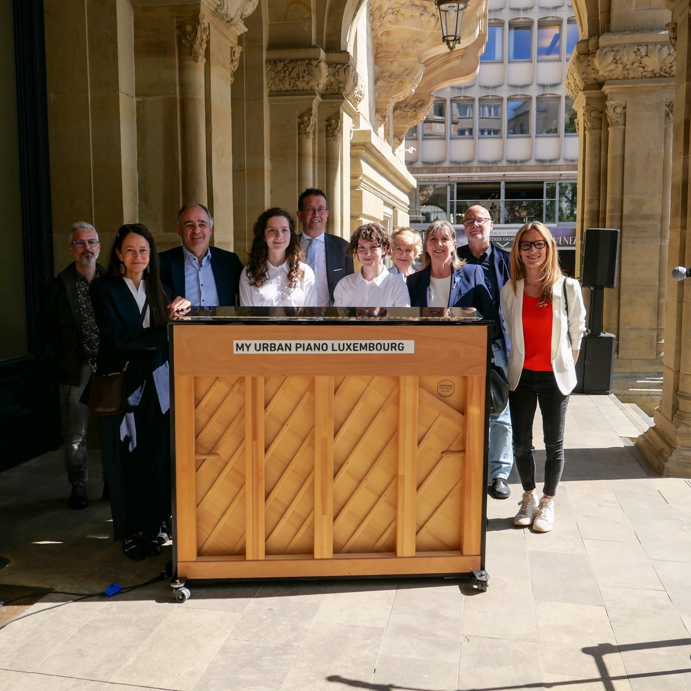 personnes responsables lors de l'ouverture de my urban piano