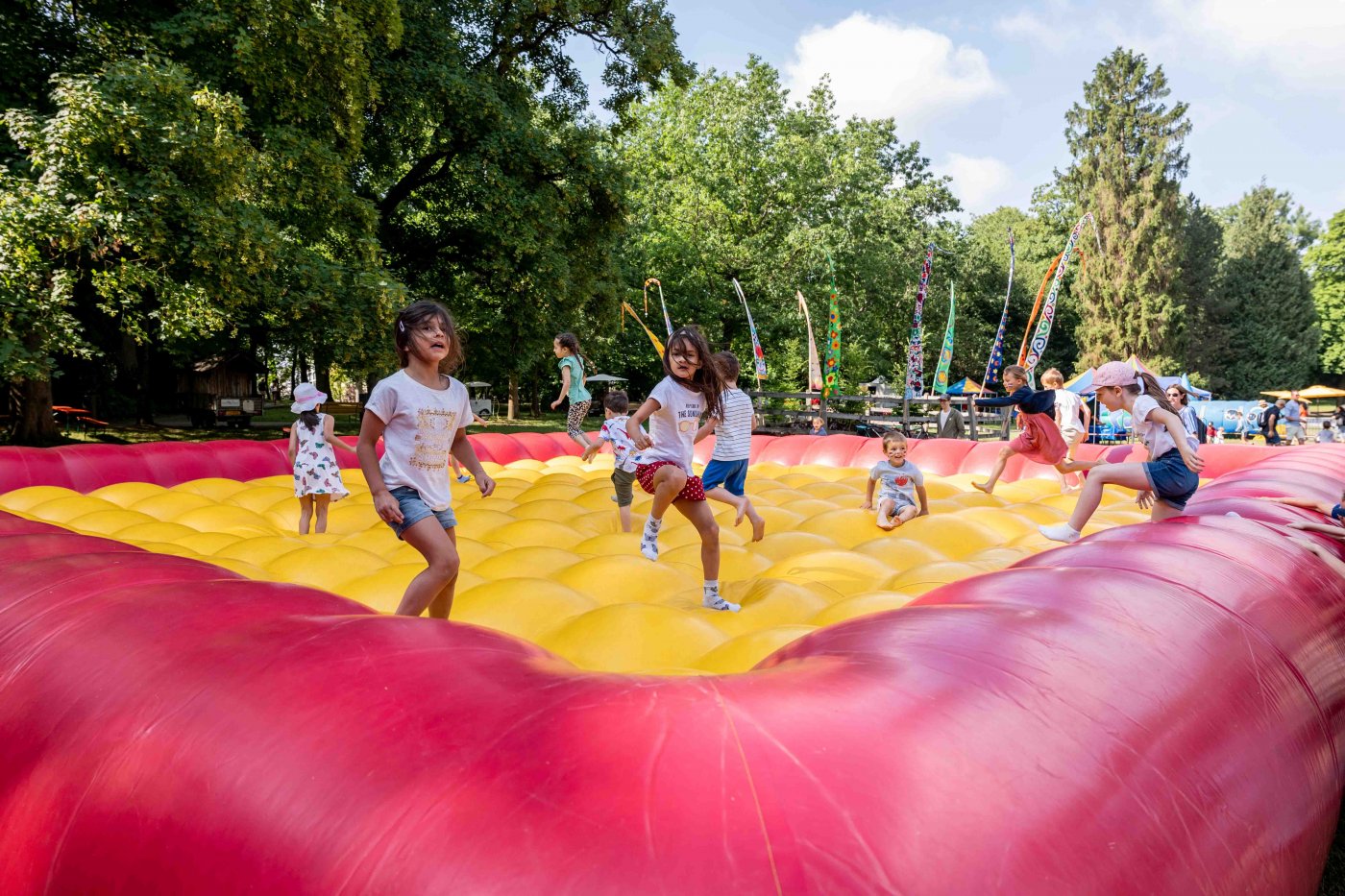 Spillfest pendant la fête nationale 2023. Animation pour les familles sur la Kinnekswiss.