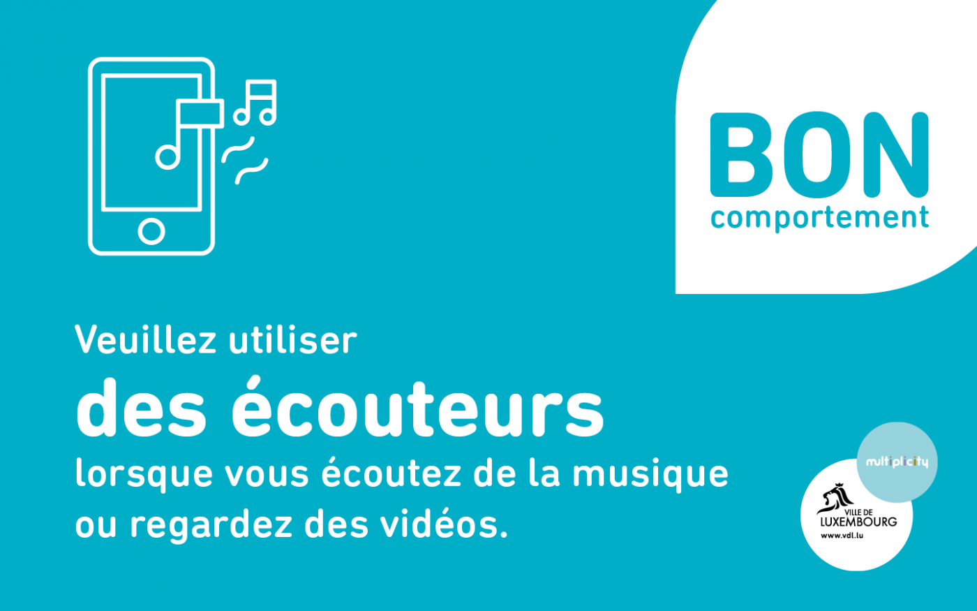 Veuillez utiliser des écouteurs lorsque vous écoutez de la musique ou regardez des vidéos