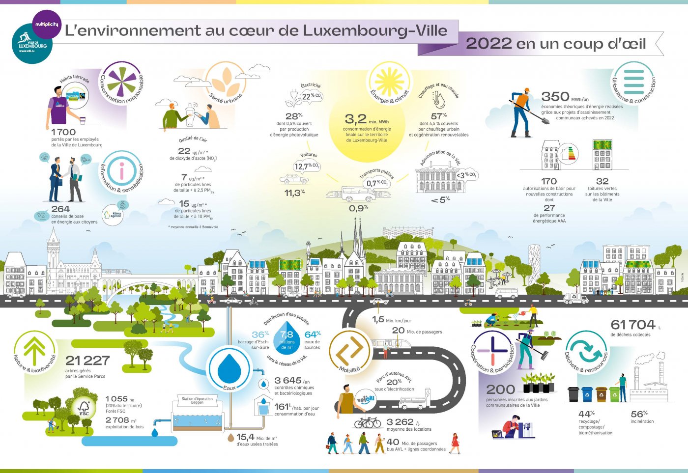Rapport environnemental : Poster infographie