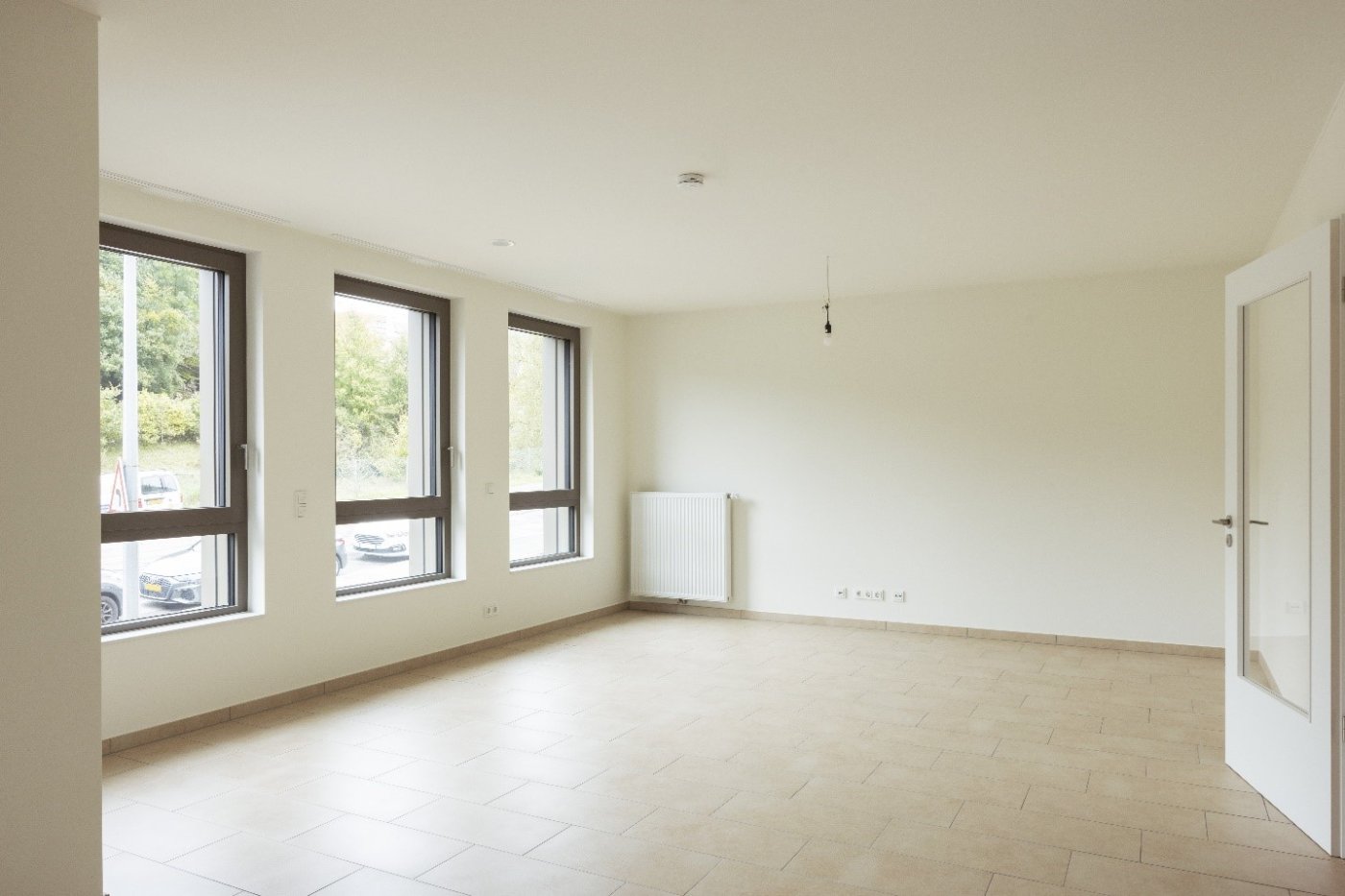 Image de l'intérieur d'un logements de la résidence sans meubles.