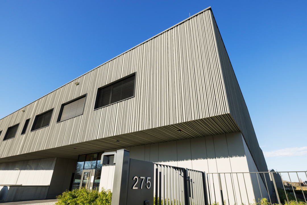 Image du nouveau bâtiment du Service Cimetières à Merl