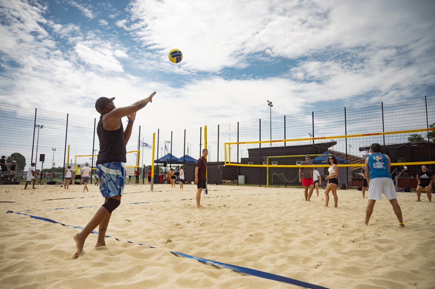 Terrain de beach-volley