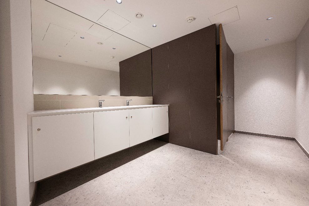 Vue intérieure (WC clients)