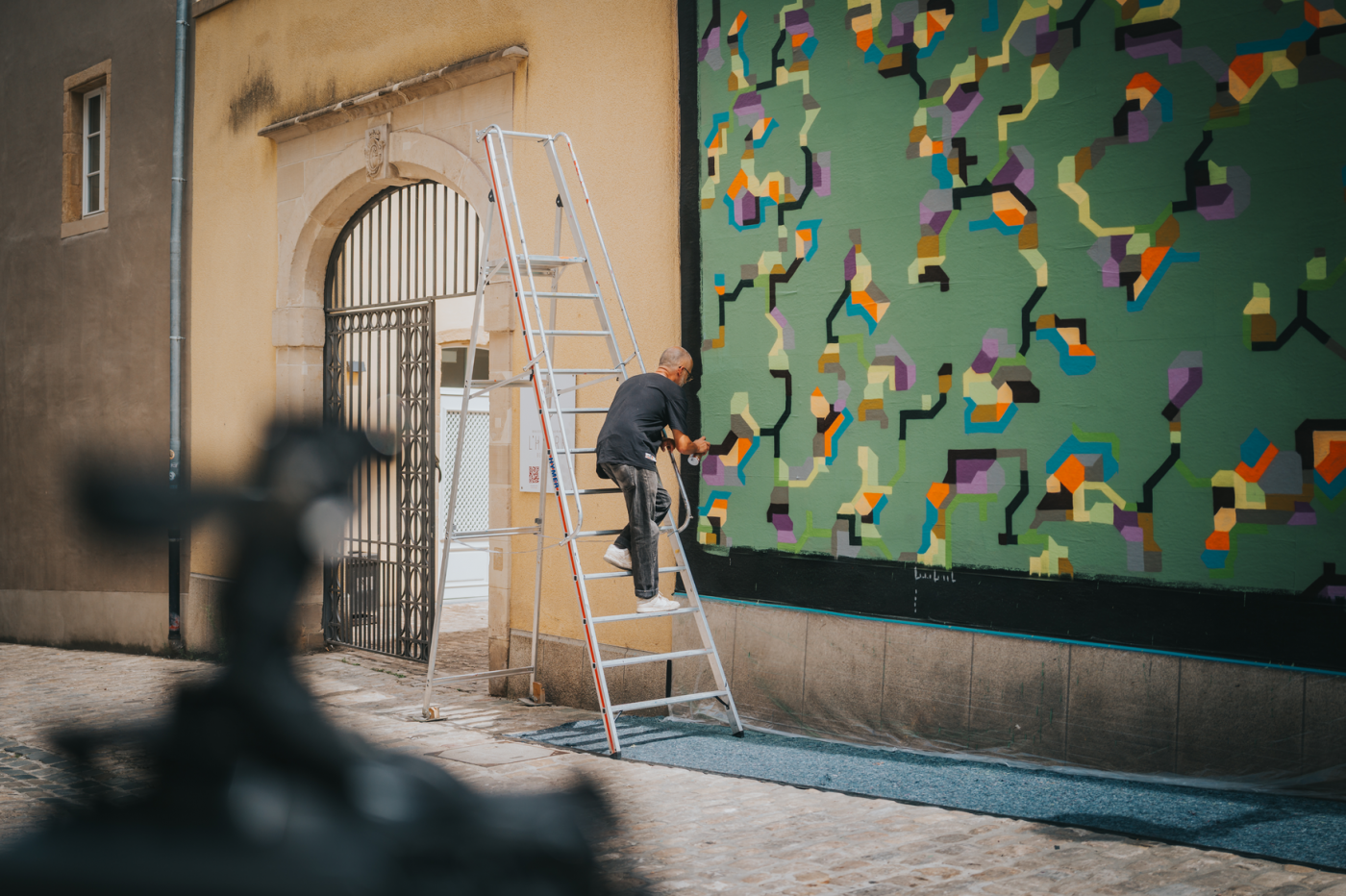 Image de la fresque de POPAY au Le Mur