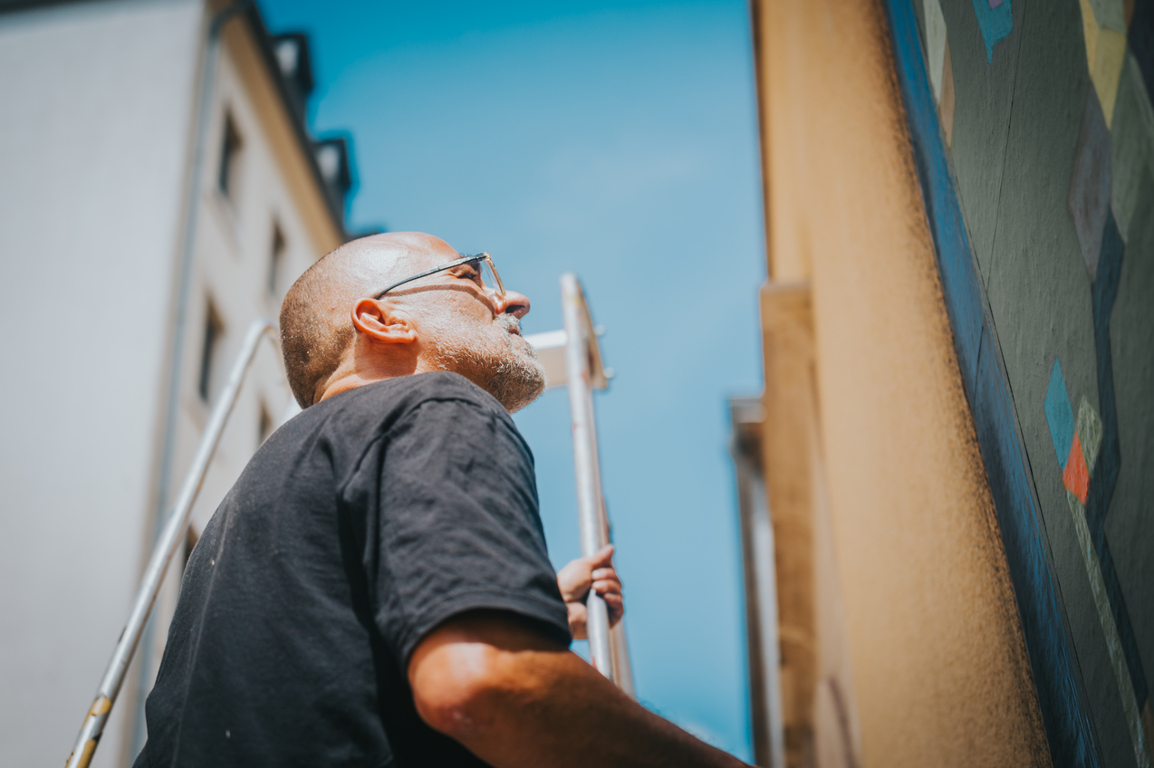 Image de la fresque de POPAY au Le Mur