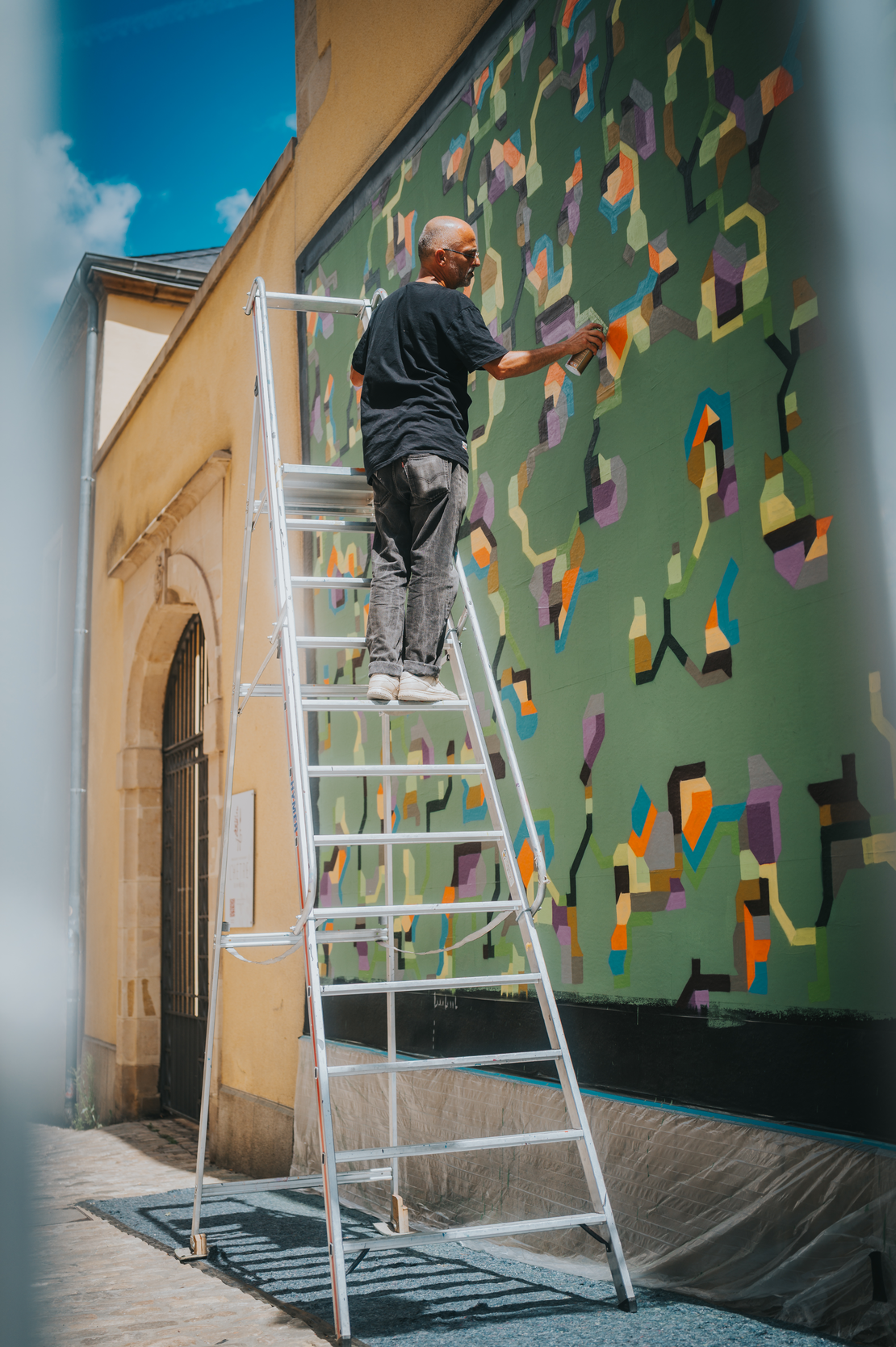 Image de la fresque de POPAY au Le Mur