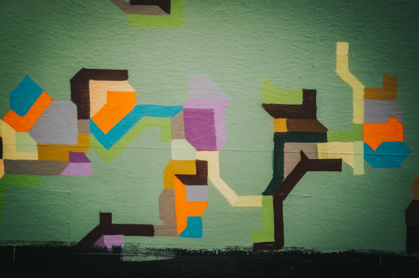 Image de la fresque de POPAY au Le Mur