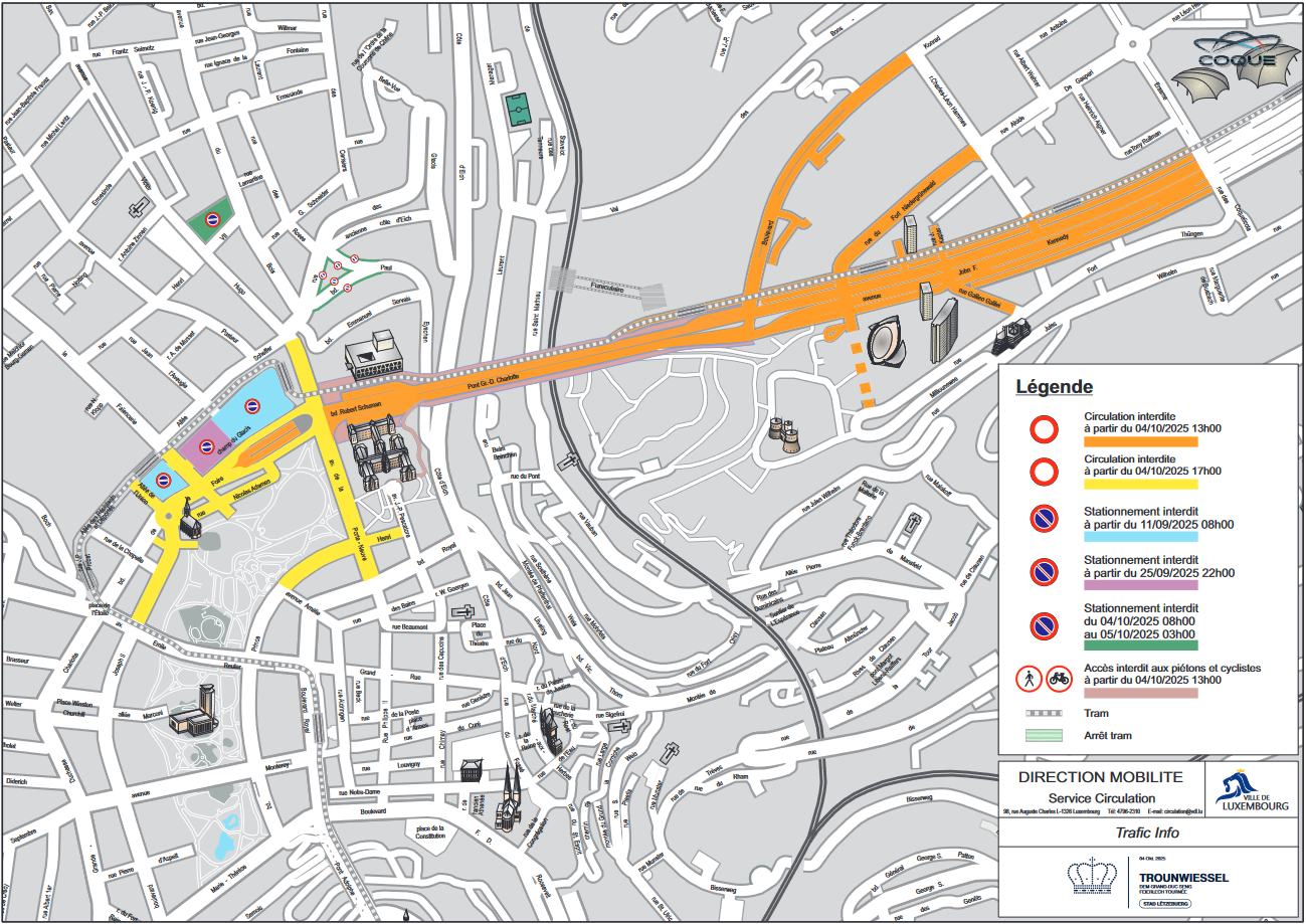 4 octobre 2025 - Trounwiessel - Plan de circulation et de stationnement