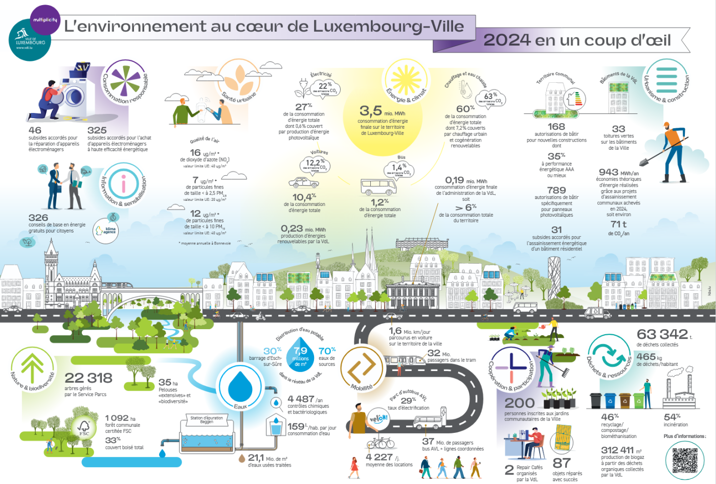 Rapport environnemental : Poster infographie