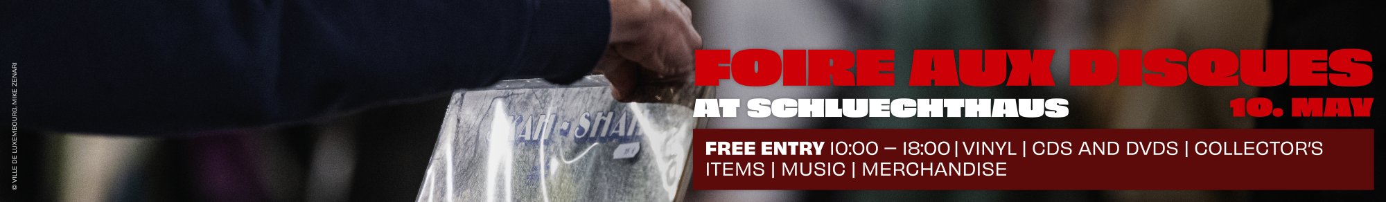 Foire aux disques le 10 mai 2026