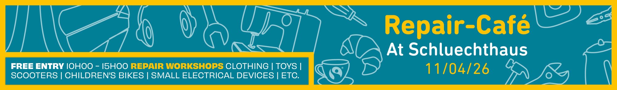Repair Café le 11 avril de 10 à 15 heures