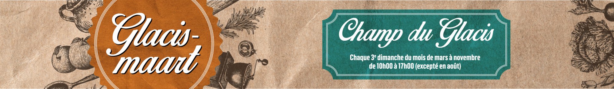 Illustration du flyer du Glacismaart