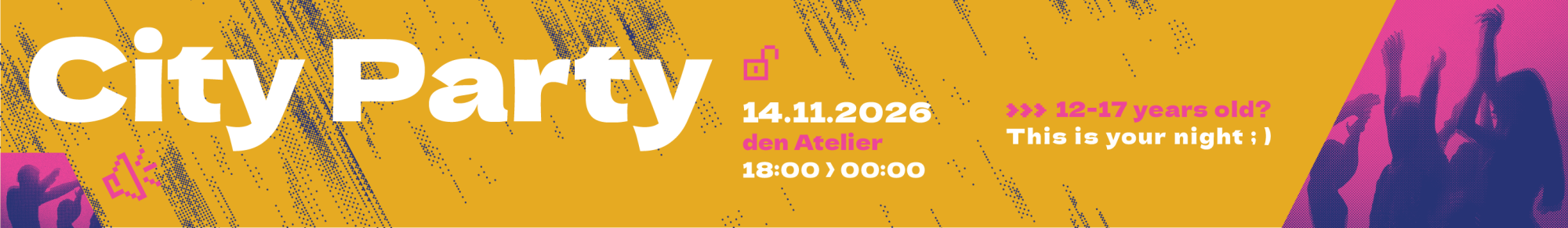 City Party le 14.11.2026 au Den Atelier