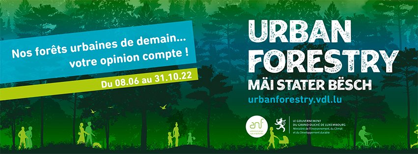 Affiche avec lien vers urbanforestry.vdl.lu