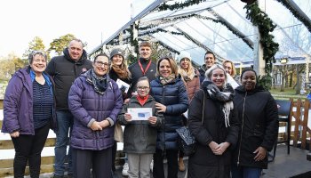 Image de la remise des tickets pour la patinoire