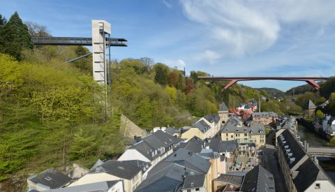 ascenseur reliant la Ville-haute au Pfaffenthal