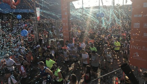 départ du ING Night Marathon