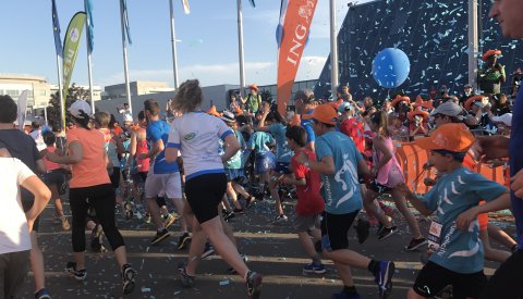enfants participant au ING Night Marathon