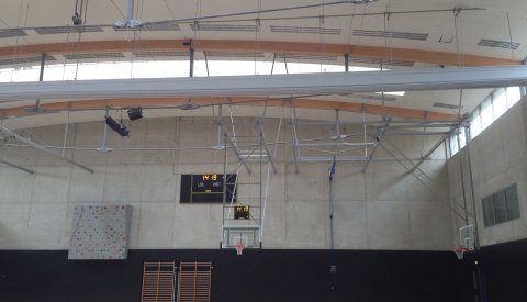 teableau d'affichage du hall omnisports Alen Tramsschapp