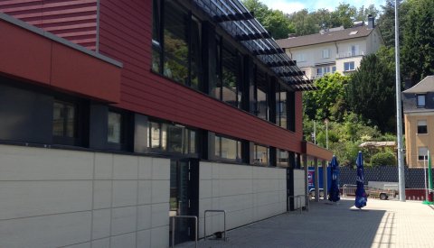 le club-house du Stade Gaston Diderich au Pfaffenthal