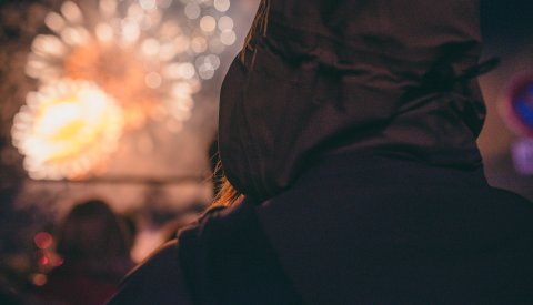 feux d'artifice la veille de la Fête Nationale
