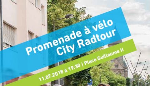 Illustration du dépliant de la promenade à vélo