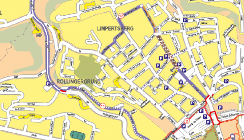 Liaison cyclable nord-sud, Limpertsberg