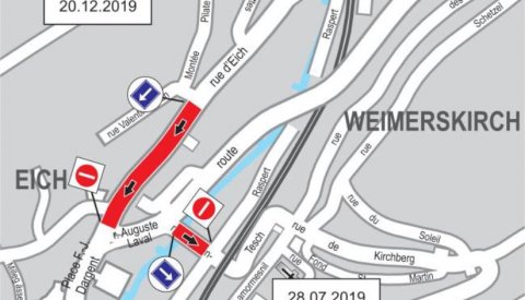Travaux d’infrastructures à la place F.-J. Dargent 14.07.2019 - 20.12.2019