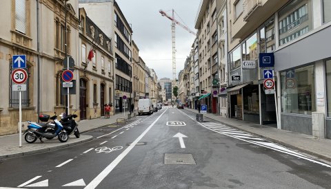 Rue Notre-Dame chantier Tram 2019