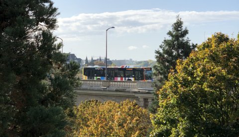 Bus pont Adolphe automne 2019