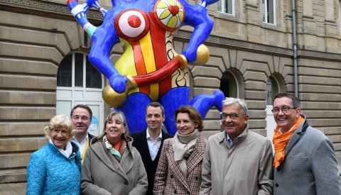 Inauguration de « La Grande Tempérance » de Niki de Saint Phalle le 4 octobre 2019
