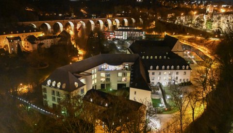 Mise en marche de la nouvelle illumination du patrimoine fortifié le 12 décembre 2019