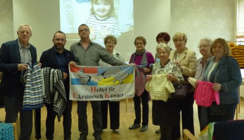 Konviktsgaart_Remise de vêtements à l'association « Hëllef fir Ukrainesch Kanner asbl » le 27 novembre 2019