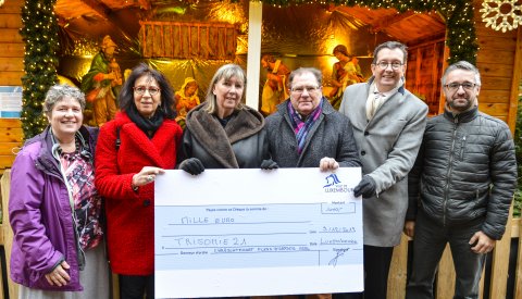 Remise de don à l’association « Trisomie 21 » le 9 décembre 2019