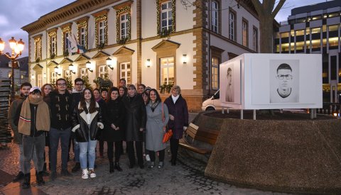 Photo du vernissage du 07 janvier 2020 de l'exposition photo « Transitions » à la Place Guillaume II