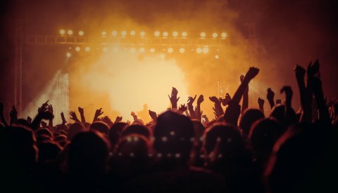 Illustration de personnes à un concert