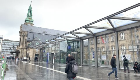 Illustration du quai 9/12 à la gare