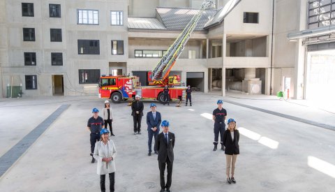 Centre national d’incendie et de secours - Visite du chantier