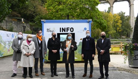 Inauguration de l’Info-Container “Ons Péitruss”