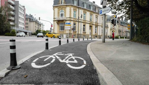 Avenue Marie-Thérèse - nouvelle piste cyclable
