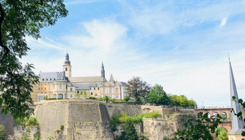 Photo de vue de la Ville de Luxembourg en été