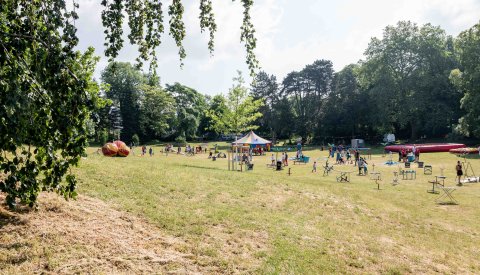 Spillfest pendant la fête nationale 2023. Animation pour les familles sur la Kinnekswiss.