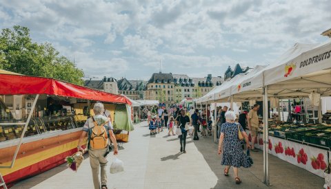 Vue sur le marché