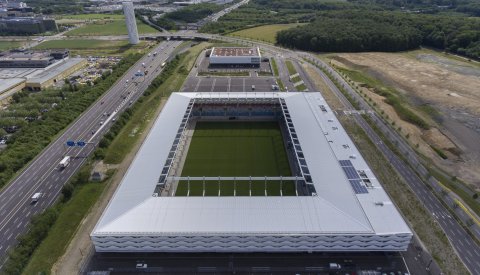 photo de drone du stade de luxembourg